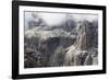 Cloud on the Dramatic Sass Pordoi Mountain in the Dolomites Near Canazei-Martin Child-Framed Photographic Print