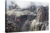 Cloud on the Dramatic Sass Pordoi Mountain in the Dolomites Near Canazei-Martin Child-Stretched Canvas