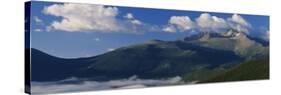 Cloud over a Mountain, Many Parks Curve, Long's Peak, Rocky Mountain National Park, Colorado, USA-null-Stretched Canvas