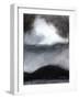 Cloud over Guemes Island, C.2020 (Charcoal, Ink and Gesso on Paper)-Janel Bragg-Framed Giclee Print