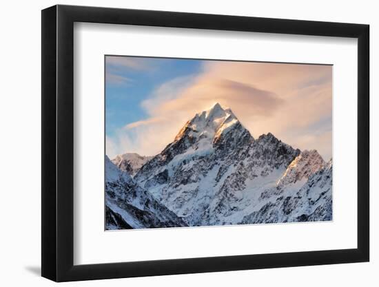 Cloud over Mount Cook, New Zealand-Cn0ra-Framed Photographic Print