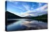 Cloud Peace, Trillium Lake Reflection, Summer Mount Hood Oregon-Vincent James-Stretched Canvas