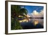 Cloud Reflection, La Parguera, Puerto Rico-George Oze-Framed Photographic Print