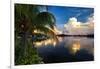 Cloud Reflection, La Parguera, Puerto Rico-George Oze-Framed Photographic Print