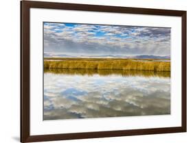 Cloud Reflection on Bear River National Wildlife Refuge, Utah-Howie Garber-Framed Photographic Print