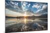 Cloud Reflections at a Lake in Lijiang, Yunnan, China, Asia-Andreas Brandl-Mounted Photographic Print