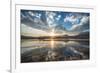 Cloud Reflections at a Lake in Lijiang, Yunnan, China, Asia-Andreas Brandl-Framed Photographic Print