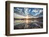 Cloud Reflections at a Lake in Lijiang, Yunnan, China, Asia-Andreas Brandl-Framed Photographic Print