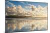 Cloud Reflections at Constantine Bay at Sunset, Cornwall, England, United Kingdom, Europe-Matthew-Mounted Photographic Print