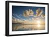 Cloud Reflections at Constantine Bay at Sunset, Cornwall, England, United Kingdom, Europe-Matthew-Framed Photographic Print