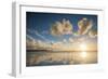 Cloud Reflections at Constantine Bay at Sunset, Cornwall, England, United Kingdom, Europe-Matthew-Framed Photographic Print