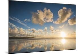 Cloud Reflections at Constantine Bay at Sunset, Cornwall, England, United Kingdom, Europe-Matthew-Mounted Photographic Print