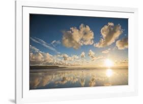 Cloud Reflections at Constantine Bay at Sunset, Cornwall, England, United Kingdom, Europe-Matthew-Framed Photographic Print