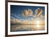 Cloud Reflections at Constantine Bay at Sunset, Cornwall, England, United Kingdom, Europe-Matthew-Framed Photographic Print