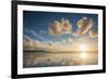 Cloud Reflections at Constantine Bay at Sunset, Cornwall, England, United Kingdom, Europe-Matthew-Framed Photographic Print