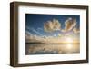 Cloud Reflections at Constantine Bay at Sunset, Cornwall, England, United Kingdom, Europe-Matthew-Framed Photographic Print