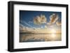 Cloud Reflections at Constantine Bay at Sunset, Cornwall, England, United Kingdom, Europe-Matthew-Framed Photographic Print