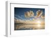 Cloud Reflections at Constantine Bay at Sunset, Cornwall, England, United Kingdom, Europe-Matthew-Framed Photographic Print