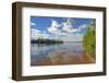 Cloud Reflections on A Clear Lake-wildnerdpix-Framed Photographic Print
