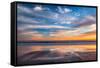 Cloud Reflections Twin Lakes Beach-John Gavrilis-Framed Stretched Canvas