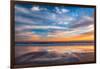 Cloud Reflections Twin Lakes Beach-John Gavrilis-Framed Photographic Print