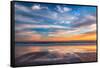 Cloud Reflections Twin Lakes Beach-John Gavrilis-Framed Stretched Canvas