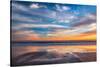 Cloud Reflections Twin Lakes Beach-John Gavrilis-Stretched Canvas