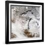 Cloud Streets over Lake Superior and Lake Michigan-Stocktrek Images-Framed Photographic Print