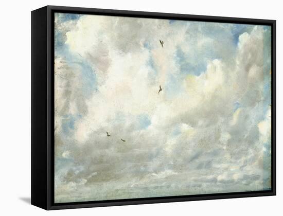 Cloud Study, 1821 (Oil on Paper Laid Down on Board)-John Constable-Framed Stretched Canvas