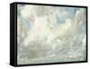 Cloud Study, 1821 (Oil on Paper Laid Down on Board)-John Constable-Framed Stretched Canvas