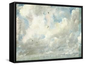 Cloud Study, 1821 (Oil on Paper Laid Down on Board)-John Constable-Framed Stretched Canvas