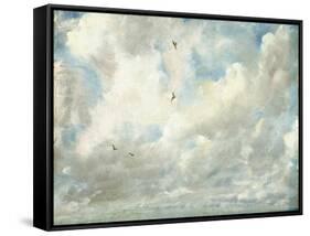 Cloud Study, 1821 (Oil on Paper Laid Down on Board)-John Constable-Framed Stretched Canvas