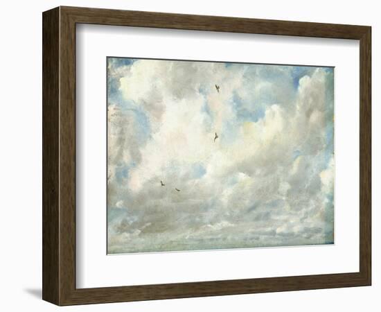 Cloud Study, 1821 (Oil on Paper Laid Down on Board)-John Constable-Framed Premium Giclee Print