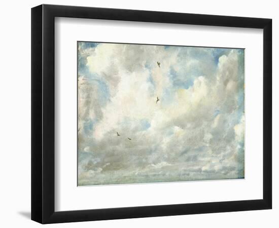 Cloud Study, 1821 (Oil on Paper Laid Down on Board)-John Constable-Framed Premium Giclee Print