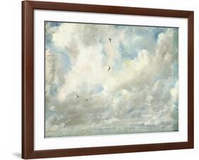 Cloud Study, 1821 (Oil on Paper Laid Down on Board)-John Constable-Framed Giclee Print