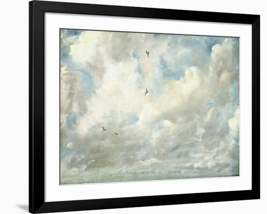 Cloud Study, 1821 (Oil on Paper Laid Down on Board)-John Constable-Framed Giclee Print