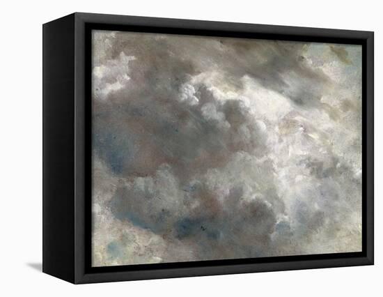 Cloud Study, 1821 (Oil on Paper Laid Down on Paper)-John Constable-Framed Stretched Canvas