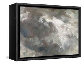 Cloud Study, 1821 (Oil on Paper Laid Down on Paper)-John Constable-Framed Stretched Canvas