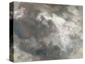 Cloud Study, 1821 (Oil on Paper Laid Down on Paper)-John Constable-Stretched Canvas