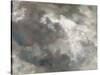 Cloud Study, 1821 (Oil on Paper Laid Down on Paper)-John Constable-Stretched Canvas