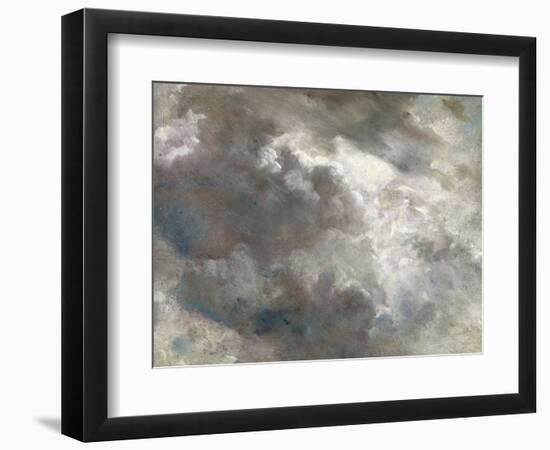 Cloud Study, 1821 (Oil on Paper Laid Down on Paper)-John Constable-Framed Premium Giclee Print