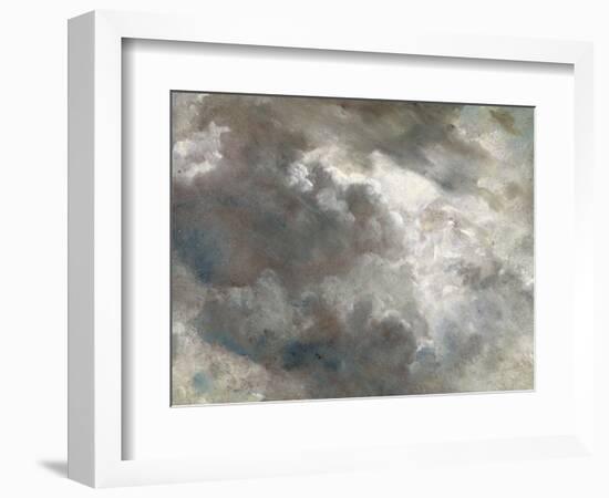 Cloud Study, 1821 (Oil on Paper Laid Down on Paper)-John Constable-Framed Premium Giclee Print