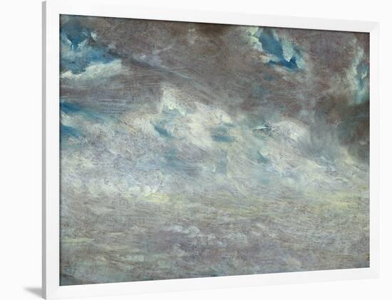 Cloud Study, 1821 (Oil on Paper on Board)-John Constable-Framed Giclee Print