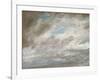 Cloud Study, C.1821 (Oil on Paper Laid on Card)-John Constable-Framed Giclee Print