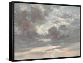 Cloud Study: Stormy Sunset, 1821-2-John Constable-Framed Stretched Canvas