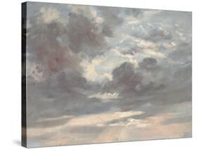 Cloud Study: Stormy Sunset, 1821-2-John Constable-Stretched Canvas