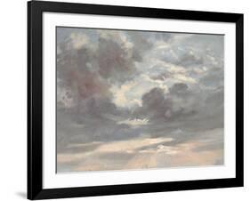 Cloud Study: Stormy Sunset, 1821-2-John Constable-Framed Giclee Print