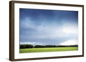 Cloud to Ground Lightning Flash or Strike, Oklahoma, United States of America, North America-Louise Murray-Framed Photographic Print