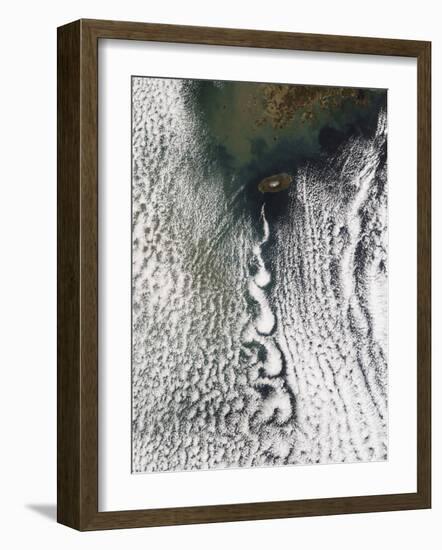 Cloud Vortices Off Cheju Do, South Korea-Stocktrek Images-Framed Photographic Print