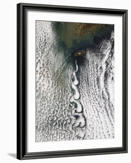 Cloud Vortices Off Cheju Do, South Korea-Stocktrek Images-Framed Photographic Print